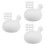 30Pcs White Rubber Bubble Inserts for Doll Making and DIY Crafts 7