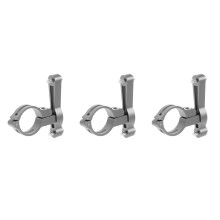 3Stk Fahrrad Flaschenhalter Adapter Grau Montagefreundlich