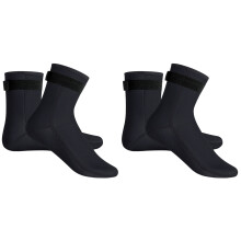 2Pairs Black Breathable Neoprene Diving Socks Nonskid Swim Socks