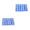 60Pcs Easy Install Blue ABS Motorcycle Screw Trim Caps Hex Bolt Covers 6
