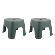 2Pcs Safe Green Plastic Kids Stool for Bathroom and Toilet Footrest