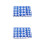 60Pcs Easy Install Blue ABS Motorcycle Screw Trim Caps Hex Bolt Covers 8