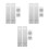 6Sets Heavy Duty Silver Door Hasp Lock Stainless Steel Security Latch 6
