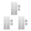 6Sets Heavy Duty Silver Door Hasp Lock Stainless Steel Security Latch 8