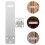 6Sets Heavy Duty Silver Door Hasp Lock Stainless Steel Security Latch 9