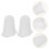 4Pièces Protections Silicone Embouts Piping Anti-Usure 10