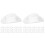 40Pcs Lightweight Plastic Mini Cowboy Hats White for DIY Decor 1