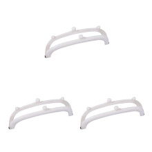 3Pcs Purse Frames White Color with Kiss Lock for Bags