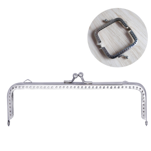 3Pcs Stylish Silver Metal Purse Frame Clasp for DIY Bag Craft 1