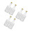6Pcs Transparent Glass Wine Bottles Screw Base Elegant Design 1