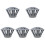 5Pcs Easy Install Iron Gutter Strainers Grey to Stop Sewer Clogging 1