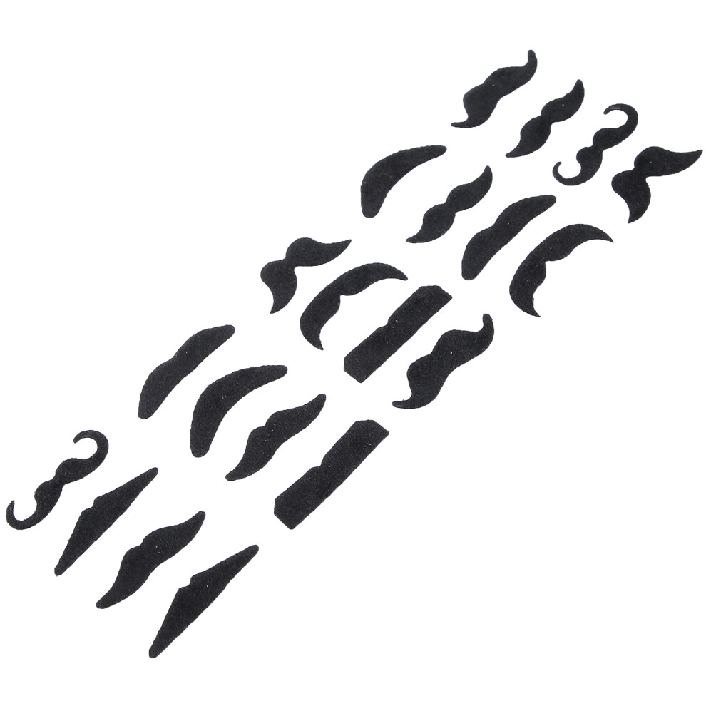 Self-Adhesive Fake Moustaches 20 Pack