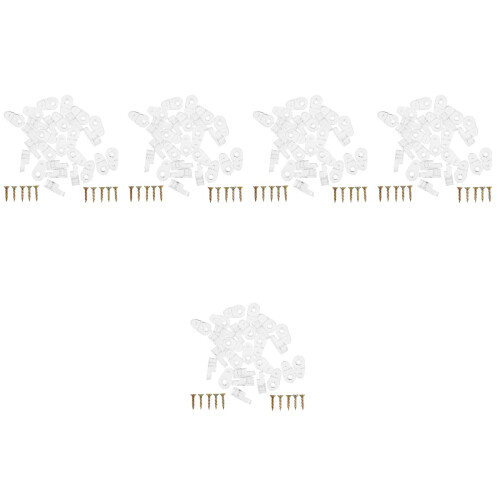 5Sets Sturdy Mirror Holder Clips for Wall and Glass Shelf Display 2