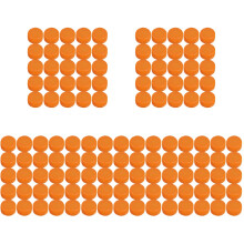 500Pcs Plastic Water Bottle Caps Orange Leak-Proof Lids for Home Use