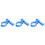 Bike Water Cup Rack Base - Blue, Lightweight And Solid, 3pcs 4