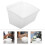 2Pcs Transparent Plastic Storage Bins for Garage and Workshop Tools 10
