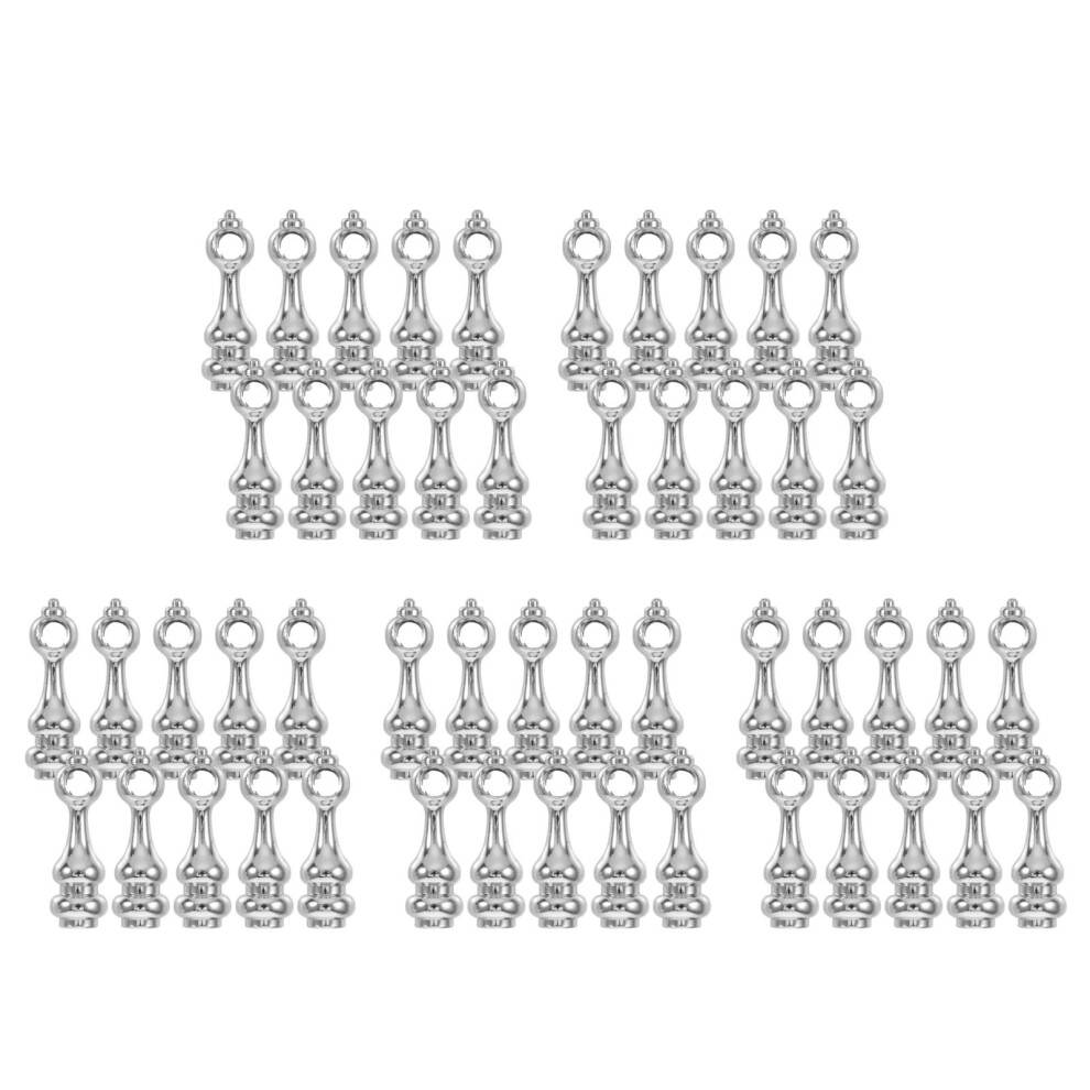 50Pcs Zinc Alloy Glass Post End Caps Decorative Furniture Connectors 3713322526833