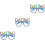 3Pcs Blue Birthday Party Glasses Lightweight Pc Material Fun Props 6