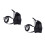 2Pcs Rabbit Harness Leash Black Ultra-Soft Adjustable Pet Walking Lead 4