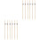 2Pcs Party Food Picks Bamboo Silver for Drinks 3