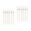 2Pcs Party Food Picks Bamboo Silver for Drinks 4
