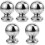 5Pcs Solid Stainless Steel Stairway Handrail Balls Silver Finish 4