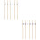2Pcs Party Food Picks Bamboo Silver for Drinks 6