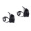 2Pcs Rabbit Harness Leash Black Ultra-Soft Adjustable Pet Walking Lead 6