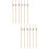 2Pcs Party Food Picks Bamboo Silver for Drinks 7