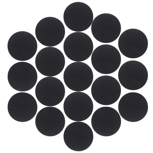 2000Pcs Black Self-Adhesive Felt Circles for DIY Clothes and Crafting 2
