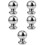 5Pcs Solid Stainless Steel Stairway Handrail Balls Silver Finish 7