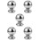 5Pcs Solid Stainless Steel Stairway Handrail Balls Silver Finish 8