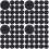 2000Pcs Black Self-Adhesive Felt Circles for DIY Clothes and Crafting 6
