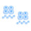 20Pcs Blue Plastic Replacement Caps for Tea Infuser and Water Bottles 1