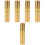 5Pcs Golden Copper Needle Holder Multi-Function Portable Storage Tube 5