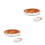 2 Count Round Bowls With Double Handles Microwave Safe Baking Dish 1