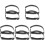 10Pcs Convenient Adjustable Heel Straps Black PU Material for Women 1