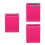 3Pcs Rosy Iron Letter Box Wall Mounted Retro Mailbox for Modern Home 1