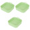 3Pcs Heat-Resistant Silicone for Home Use Light Green 4