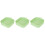 3Pcs Heat-Resistant Silicone for Home Use Light Green 5