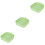 3Pcs Heat-Resistant Silicone for Home Use Light Green 6
