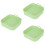 3Pcs Heat-Resistant Silicone for Home Use Light Green 7
