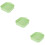 3Pcs Heat-Resistant Silicone for Home Use Light Green 10
