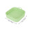 3Pcs Heat-Resistant Silicone for Home Use Light Green 11