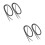 4Pcs Black High Density Round Shoelaces Flat Shoe Laces Replacement 1