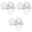 300Pcs Clear Ps Plastic Dessert Plates Small Serving Trays for Parties 4