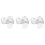 300Pcs Clear Ps Plastic Dessert Plates Small Serving Trays for Parties 5