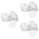 300Pcs Clear Ps Plastic Dessert Plates Small Serving Trays for Parties 7
