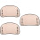 3Sets Light Brown Motorcycle Windshield Wind Deflector 8