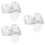 300Pcs Clear Ps Plastic Dessert Plates Small Serving Trays for Parties 8